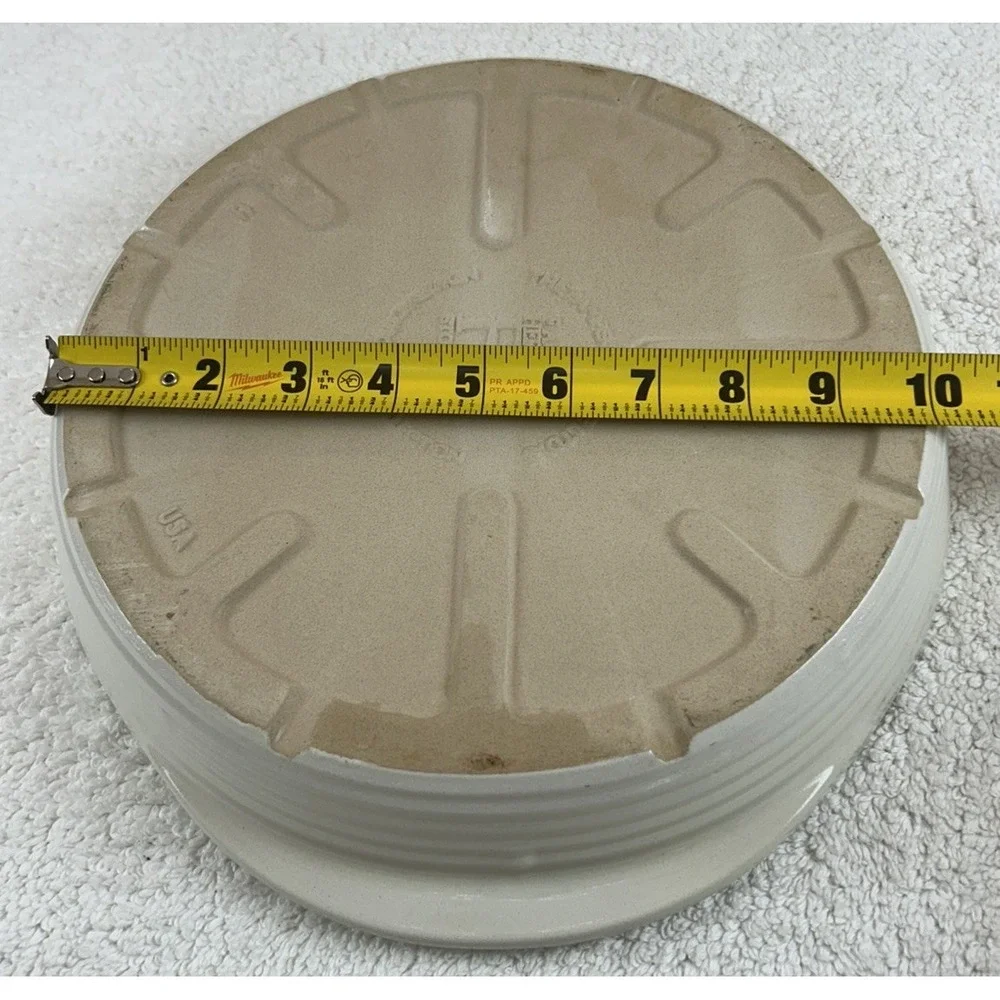Pampered Chef 11-inch Deep Dish Ridged Baker Stoneware Pie Plate RETIRED